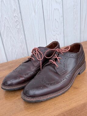 Brooks Brothers Dark Brown Leather Wingtip Oxfords